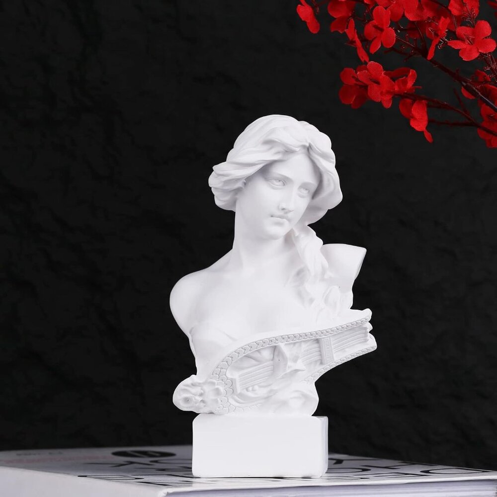 6" H Greek Mythology Bust Statue Decor,Artemis Statues Roman Goddess Figurines,U - Picture 6 of 8